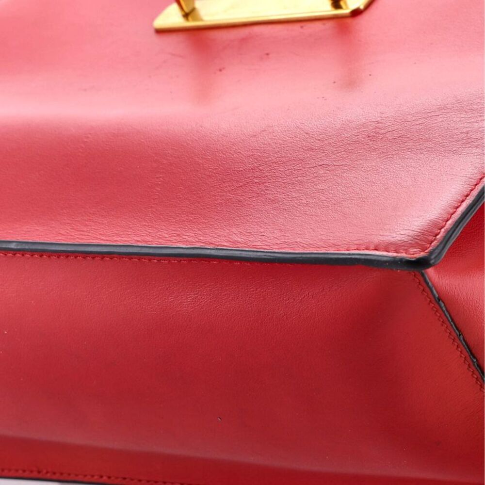 Prada Cahier Convertible Shoulder Bag City Calf and Saffiano Medium Black, Red - Picture 6 of 7